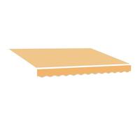 vidaXL Tissu de remplacement pour stores, couleur sable, 381 x 295 cm, polyester
