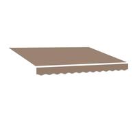 vidaXL Toile de rechange pour auvent 964692 Taupe 3,5 x 2,5 m Polyester – Résistante UV & eau