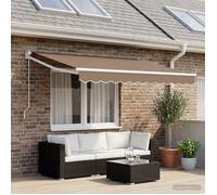 vidaXL Toile de rechange pour auvent 964692 Taupe 3,5 x 2,5 m Polyester – Résistante UV & eau
