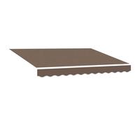 vidaXL, tissu de remplacement pour stores, couleur taupe, 481 x 345 cm, polyester