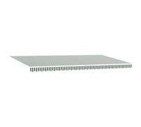 vidaXL Tissu de remplacement pour store vert et blanc 6 x 3 m en polyester