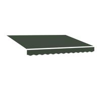 vidaXL, tissu de remplacement pour stores, vert foncé, 431 x 295 cm, polyester
