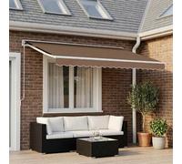 vidaXL Tissu de remplacement pour store, beige, 4 x 3 m, polyester