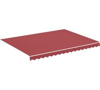 vidaXL Vervangingsdoek voor luifel 4x3 m bordeauxrood311967 Rouge G