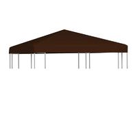 VidaXL Toile de toit gazebo 3x3 m - Marron