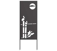 vidaXL Toile pare-vue jardin noir 50 x 140 cm