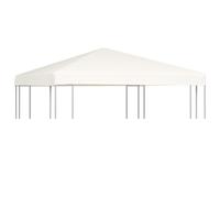 vidaXL Toit de pavillon 310 g/m² 3x3 m blanc crème