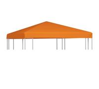 vidaXL Toile supérieure de belvédère 310 g/m² 3 x 3 m Orange