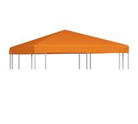 vidaXL Toit de pavillon 310 g/m² 3x3 m Orange