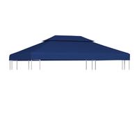 vidaXL Toile supérieure de belvédère 4x3 m - Bleu