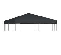 vidaXL Toile supérieure de Gazebo 310 g/m² 3x3 m Gris