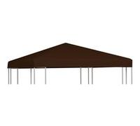 vidaXL Toile supérieure de gazebo 310 g/m² 3x3 m Marron Marron G