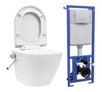 vidaXL Toilette Murale et Réservoir