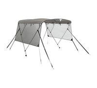 vidaXL Toit Bimini 3 arceaux avec panneaux latéraux en maille 183 x (185–198) x 137 cm