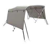 vidaXL Toit bimini à 3 arceaux parois latérales 183x(170-182)x137 cm