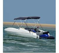 vidaXL 3-Bow Bimini-Top avec panneaux latéraux 183x(170-182)x137 cm