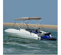 vidaXL Toit bimini à 3 arceaux parois latérales 183x(185-198)x137 cm 94825