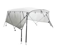 vidaXL 4-Bow Bimini-Top avec panneaux latéraux en maille 243x(170-182)x137 cm