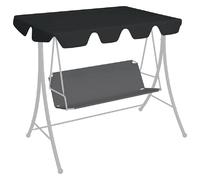 vidaXL Toit de balançoire noir 150/130x105/70 cm
