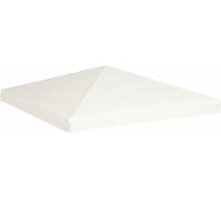 vidaXL Toit de pavillon 310 g/m² 3x3 m blanc crème