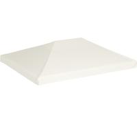 vidaXL Toit de pavillon 310 g/m² 4x3 m blanc crème