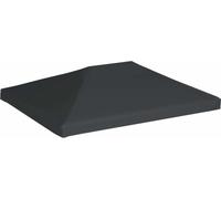 vidaXL Toit de pavillon 310 g/m² 4x3 m Gris