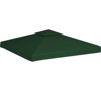 vidaXL Toit de remplacement pour pavillon 310 g/m² vert 3x3 m