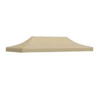 vidaXL Toit de tente de réception 6x3 m - Beige
