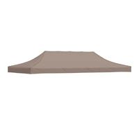 vidaXL Toit de tente de réception 6x3 m taupe 270 g/m