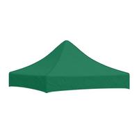 vidaXL Toit de Tente de Réception Toile de Toit de Chapiteau Remplacement de Toit de Tente Escamotable Pavillon de Jardin 2x2 m Vert 270 g/m²