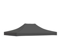 vidaXL Toit de Tente de Réception Toile de Toit de Chapiteau Remplacement de Toit de Tente Escamotable Pavillon de Jardin 4x3 m Anthracite 270 g/m²