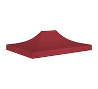 vidaXL Toit de Tente de Réception Toile de Toit de Chapiteau Remplacement de Toit de Tente Escamotable Pavillon de Jardin 4x3 m Bordeaux 270 g/m²
