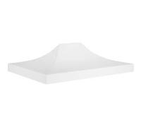 vidaXL Toit de tente de réception 4,5 x 3 m Blanc 270 g/m²
