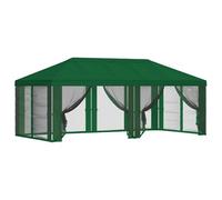 vidaXL Tente de jardin avec toit et parois latérales 6 x 3 m Vert Polyester 190