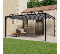 vidaXL Pergola avec toit à lamelles 3x4 m Anthracite Tissu et aluminium