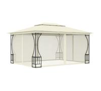 vidaXL Pavillon avec filet 300x400x265 cm Crème