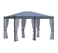 vidaXL Pavillon avec moustiquaires 3x4 m Anthracite Acier