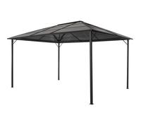 vidaXL Tonnelle avec toit Aluminium 4x3x2,6 m Noir