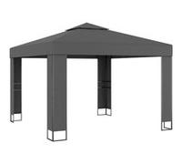 vidaXL Pavillon avec double toit 3 x 3 m Anthracite