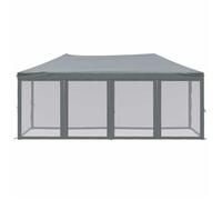 VIDAXL - Tonnelle de fête ANTI-UV Tente de réception pliable avec parois - Anthracite - 3x6 m 431290 Assemblage requis