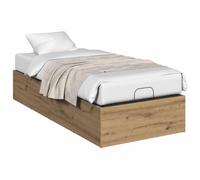 vidaXL Tour de lit pour sommier réglable en chêne Artisan | Structure robuste avec une surface lisse. Dissimule le sommier à lattes réglable pour un aspect soigné