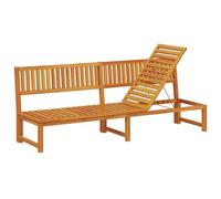 vidaXL Transat Bois d'acacia Massif Huile Naturelle | Trois positions pour s'installer confortablement, Fabriquée en bois d'acacia massif pour durer dans le temps,