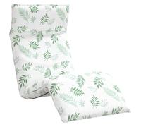 vidaXL Transat Pliant en Tissu Oxford Motif Feuilles 175 x 54 x 8,5 cm