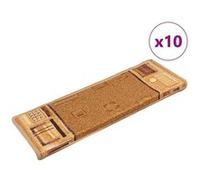vidaXL Trapmatten zelfklevend 10 st 65x21x4 cm beige149841 Beige G