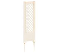 vidaXL Treillis avec piquets Blanc 43 x 6 x 165 cm PP
