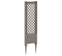 vidaXL Treillis avec piquets Gris 43 x 6 x 165 cm PP