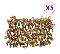 vidaXL Treillis de lierre artificiel extensible 5 pcs 180x20 cm