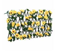 vidaXL Treillis de lierre artificiel extensible jaune 180x20 cm