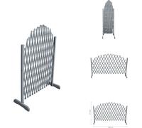 vidaXL Treillis en bois massif de sapin 1,8x1 m Gris - panneaux de clôture