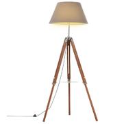 VidaXL Trépied Lampadaire - Bois de teck